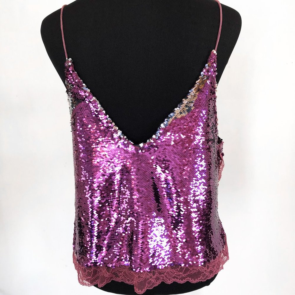 Free People | Purple Sequin Tank - Picture 2 of 6